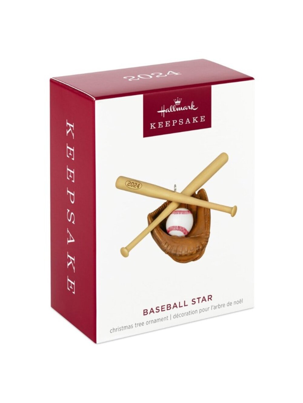 Hallmark Keepsake Christmas Ornament 2024 Baseball Gift Coach Player Glove Bat
